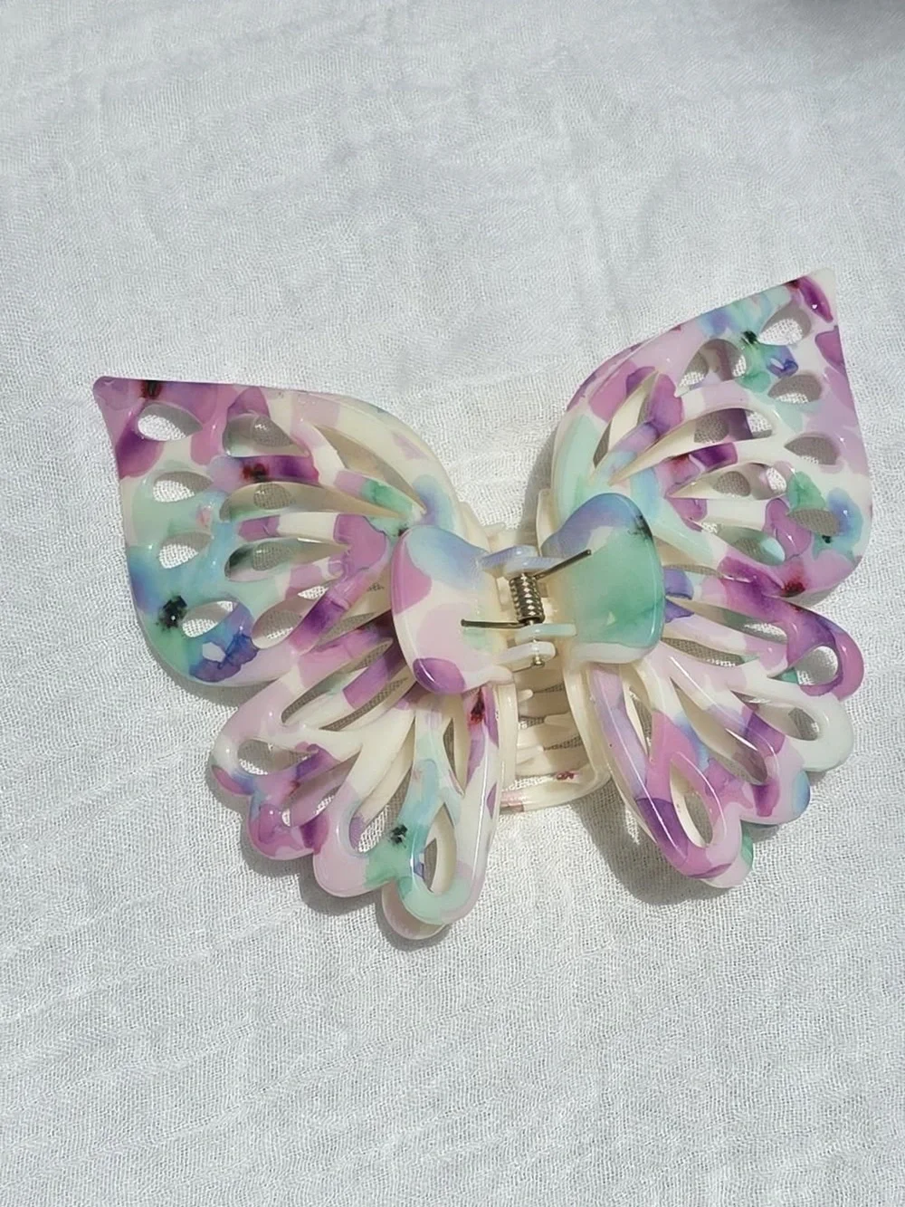 Marbled Butterfly Elegant Claw Clip